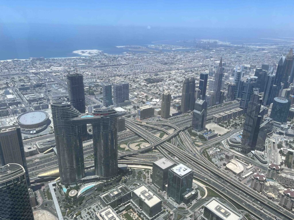 View from the top of the Burj Khalifa

